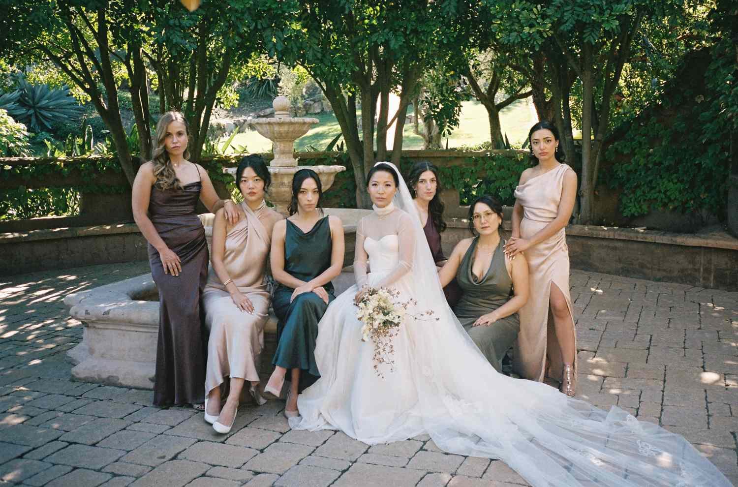 After Trying on Over 200 Different Wedding Dresses, the Bride Designed Her Own Gown for Her Chic, Elevated California Nuptials