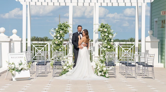 From the Italian Market Welcome Party to the Tiki Bar Reception, Every Element of This Couple's Wedding Weekend Was Unforgettable